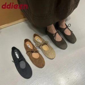 Fashion Butterfly-Knot Women Flats With Shoes Casual Female Soft Footwear Round Toe Ladies Flats Slip On Shoes